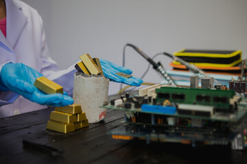 Extracting gold from computers involves recovering precious metals from electronic components. This process includes dismantling devices, collecting circuit boards