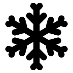 Snowflake Shape Silhouette illustration 