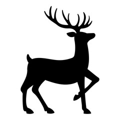 Reindeer Silhouette Illustration