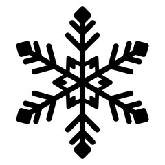 Snowflake Shape Silhouette illustration 
