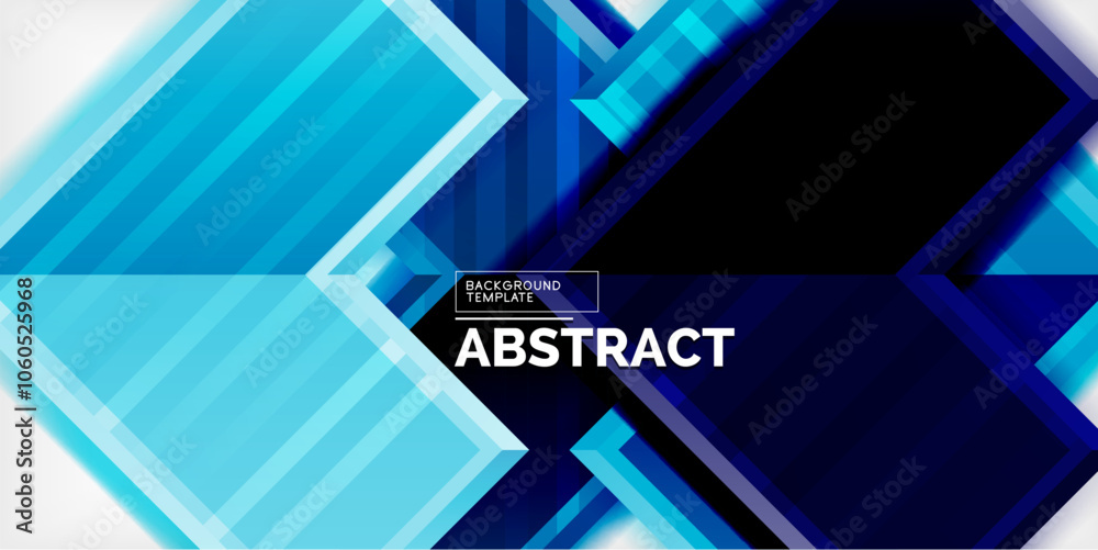 Aufkleber Arrow symbols created with 3d effects and line texture geometric abstract background