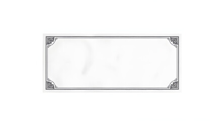 Blank white banknote mock up, isolated, side view, 3d rendering. Empty paper money mockup. Clean crumpled bank note bill template. Clear ticket bond cash design isolated with white highlights, png