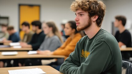 Engaged Students in Creative Writing Class