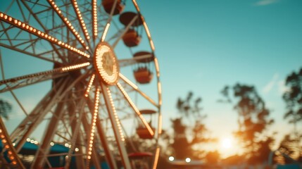 Neon Lights at Carnival Night Time