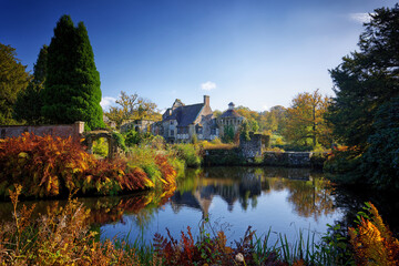 Autumn Colours at Scotney Castle Lamberhurst Kent UK