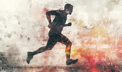 Man in sportwear running