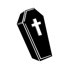 Coffin Vector Icon Illustration