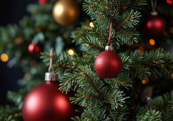 Christmas tree close up