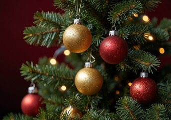 Christmas tree close up