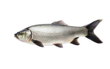 fish on white background