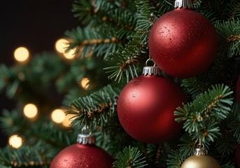 Christmas tree close up