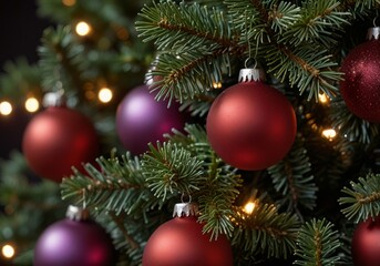 Obraz premium Christmas tree close up