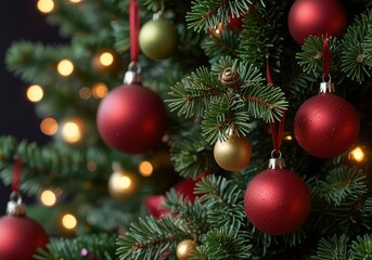 Christmas tree close up