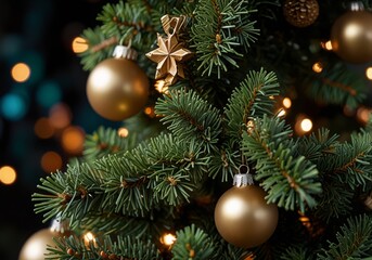 Christmas tree close up