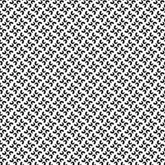 Geometric floral set of seamless patterns. Black and white vector backgrounds.