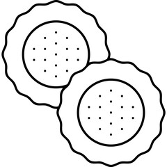 Biscuit single icon