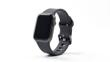 Fitness bracelet on white background