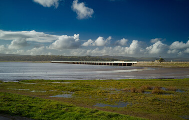 Arnside, United Kingdom, 19th October 2024, Arnside Railway Viaduct