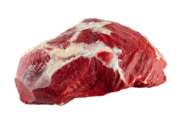 Raw beef meat on white background