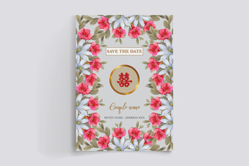 BRIDAL SHOWER FLORAL INVITATION TEMPLATE
