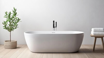 Fototapeta premium Minimal bath spa