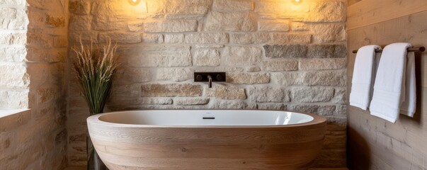 Rustic bath spa