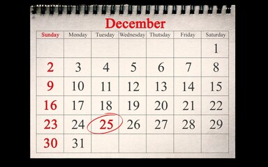 25 December calendar