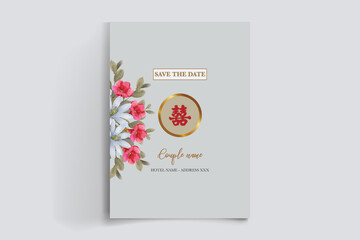 BRIDAL SHOWER FLORAL INVITATION TEMPLATE