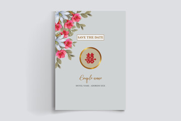 BRIDAL SHOWER FLORAL INVITATION TEMPLATE