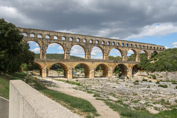 Obraz premium Pont du Gard in der Provence in Südfrankreich
