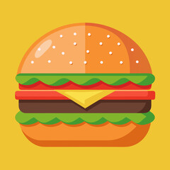 burger and fries
