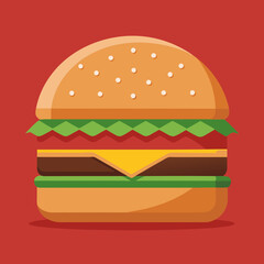 burger and fries