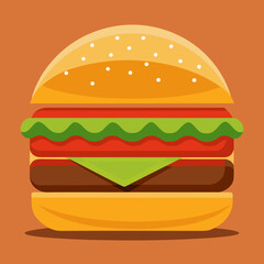 burger and fries