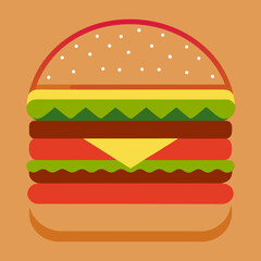 illustration of a burger