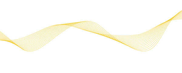 Abstract wave element for design. Digital frequency track equalizer. Stylized line art background. Vector illustration. Wave with lines created using blend tool. Curved wavy line, smooth stripe.