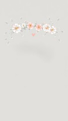A beautifully hand-drawn wedding title featuring elegant script and delicate floral accents, elegant