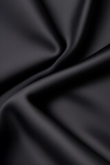 Fototapeta premium Midnight Black Silk Fabric with Glossy Finish.