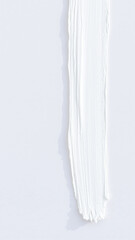 Obraz premium single white paint stripe on a white background