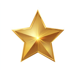 Obraz premium Gold star illustration transparent