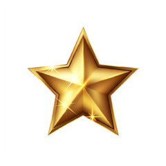 Obraz premium Gold star illustration transparent
