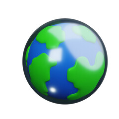 Ozone Layer Depletion 3d Render Icons