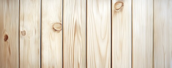 Fototapeta premium Natural Light Wood Grain Texture Background Paneling Design