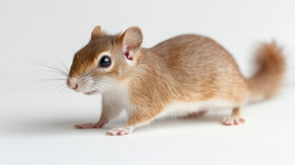 squirrel on white background
