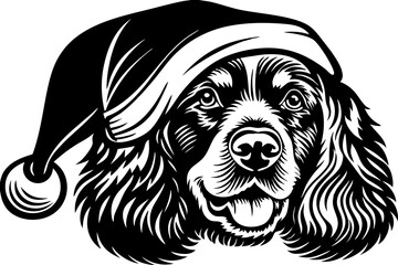 Fototapeta premium black and white portrait of a dog