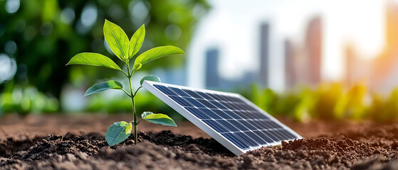 Fototapeta premium Harnessing nature innovations in renewable energy and sustainable practices for achieving net zero emissions