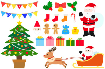 クリスマスのイラストセット