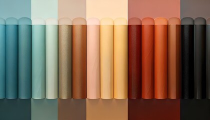 Naklejka premium multicolor background, Minimalist color palette or monochrome, space for texts on the left, illustration