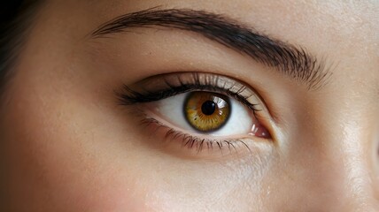Super Macro Shot of Beautiful Eyes of an Asian Woman