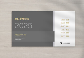 Corporate Interactive PDF Calendar 2025