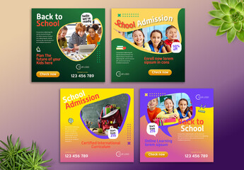 Kid School Social Media Post